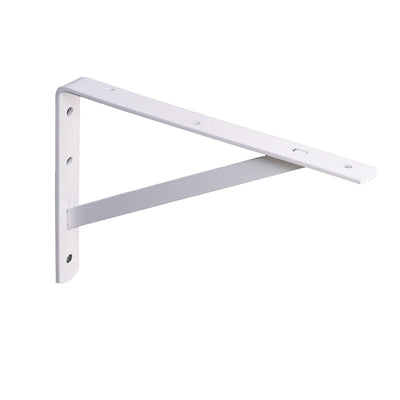 Knape & Vogt White Steel Bracket N/A Ga. 12 in. L 600 lb