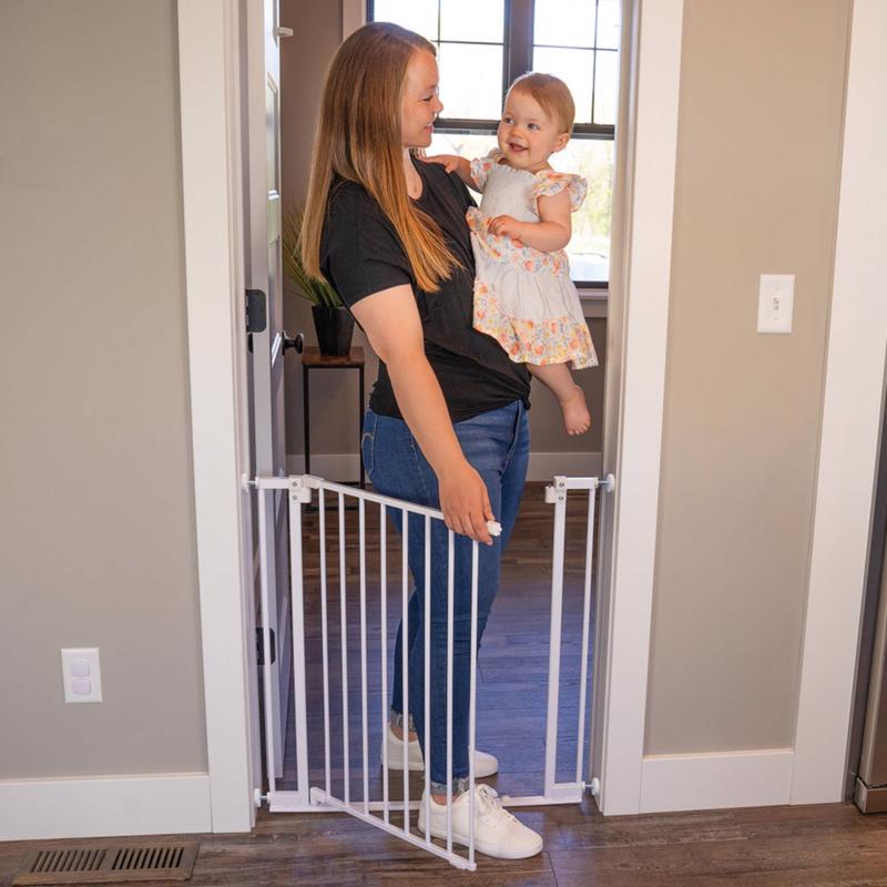 North States White Metal Expandable Baby Gate