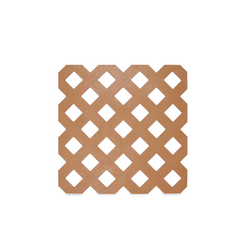 Grid Axcents 4 ft. W X 8 ft. L Cedar Plastic Privacy Lattice Panel
