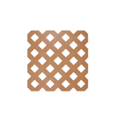 Grid Axcents 4 ft. W X 8 ft. L Cedar Plastic Privacy Lattice Panel