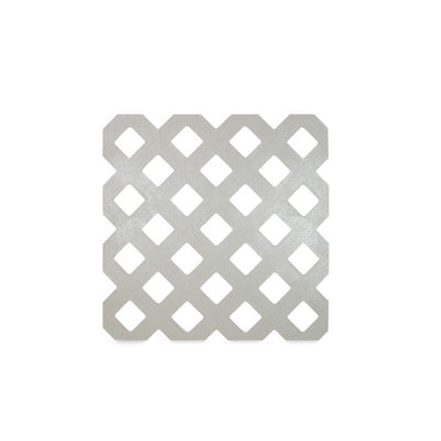 Grid Axcents 4 ft. W X 8 ft. L Gray Plastic Privacy Lattice Panel