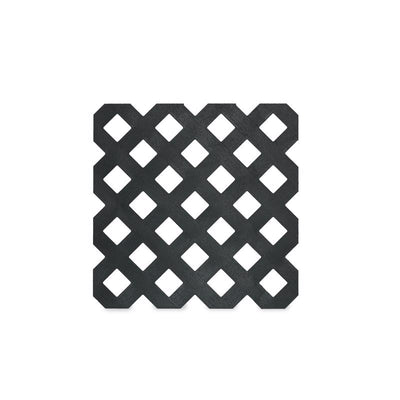 Grid Axcents 4 ft. W X 8 ft. L Black Plastic Lattice Panel