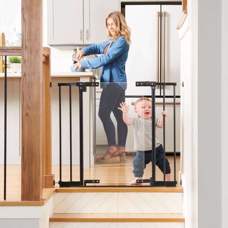 North States Graphite Metal/Acrylic Expandable Baby Gate