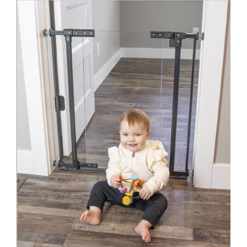 North States Graphite Metal/Acrylic Expandable Baby Gate