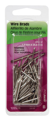 HILLMAN 17 Ga. X 1 in. L Stainless Steel Brad Nails 2 oz