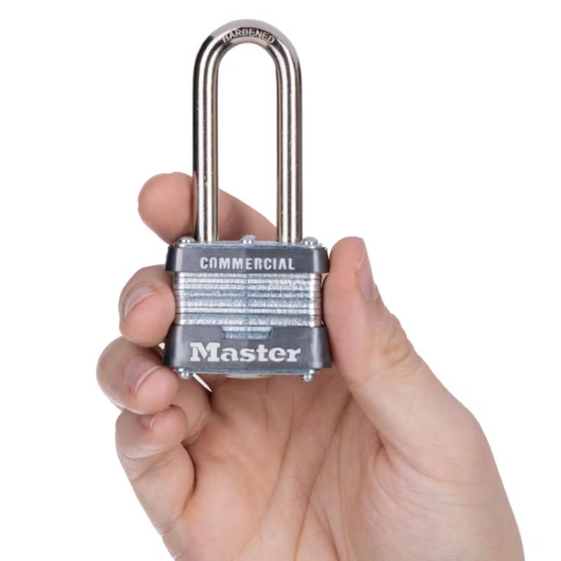 Master Lock 1-5/16 in. H X 1 in. W X 1-3/4 in. L Steel Double Locking Exterior Padlock