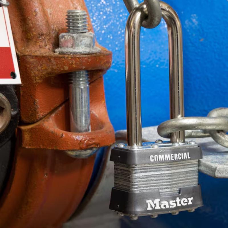Master Lock 1-5/16 in. H X 1 in. W X 1-3/4 in. L Steel Double Locking Exterior Padlock