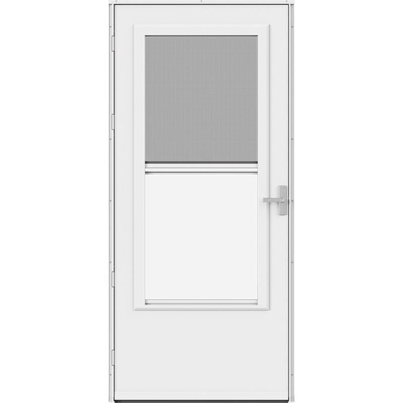 Larson 37084 Screen Away 81 in. H X 36 in. W Solid Wood White Mid-View Reversible Storm Door