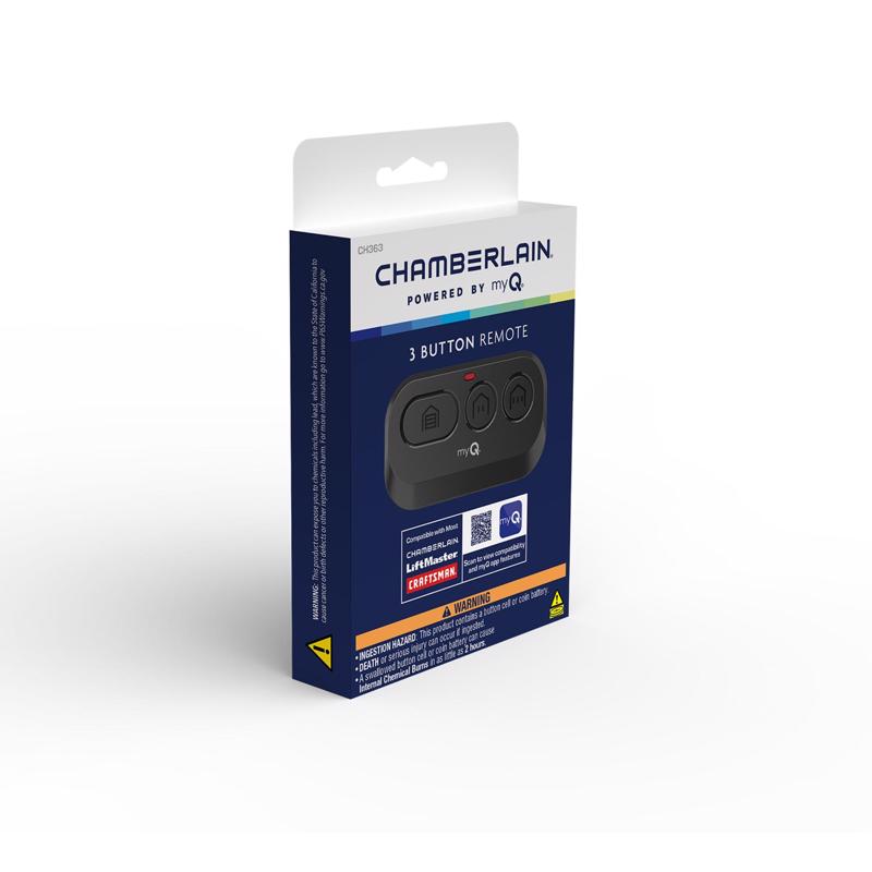 Chamberlain myQ 3 Door Garage Door Opener Remote For All Chamberlain, Liftmaster, and Craftsman Gara