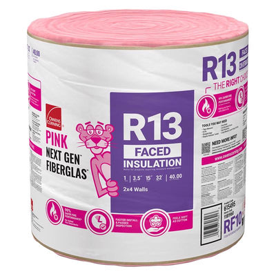 Owens Corning 15 in. W X 384 in. L X 3.5 in. 13 Kraft Faced Fiberglass Insulation Roll 40 sq ft