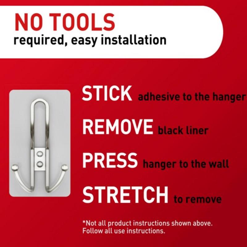 3M Satin Nickel Plastic Triple Hook