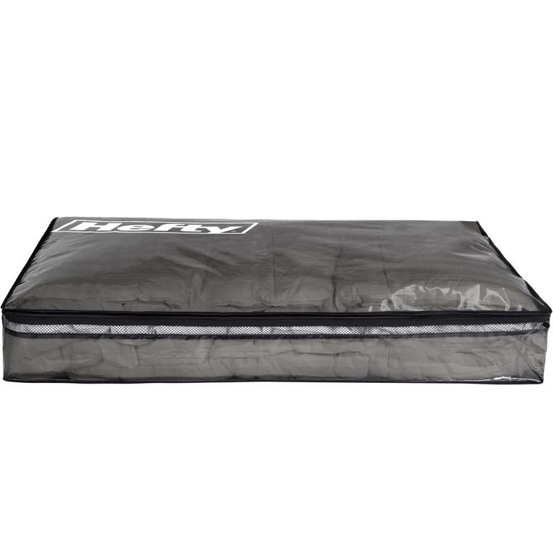 Hefty Underbed Black/Clear Storage Bag 6 in. H X 39 in. W X 20 in. D