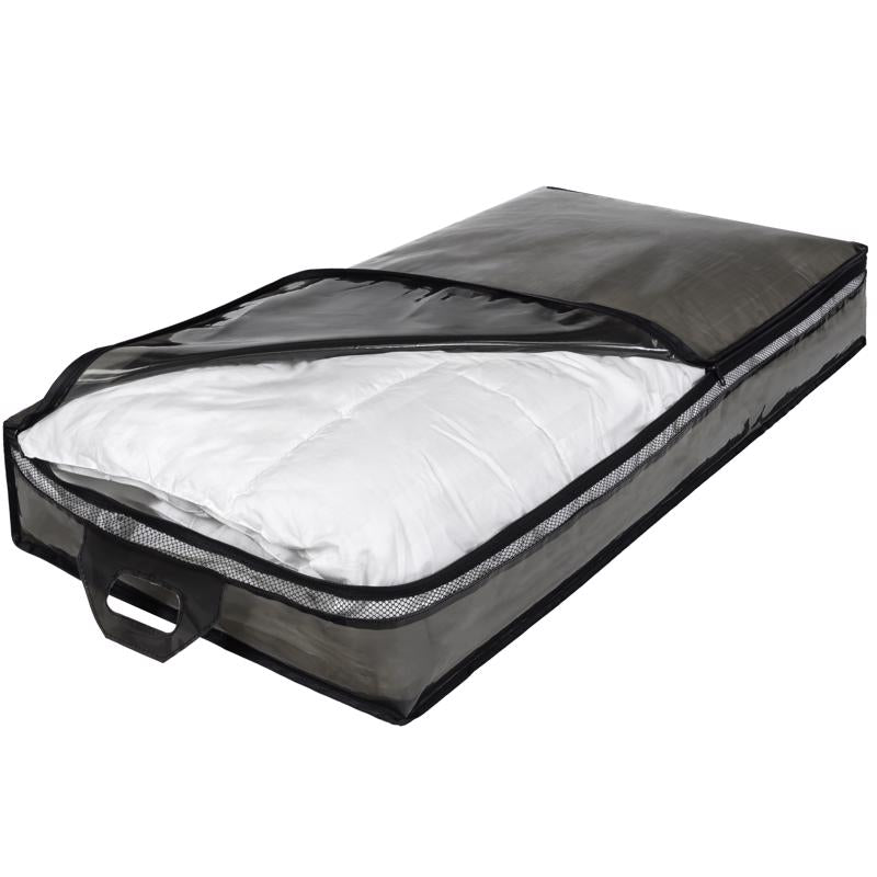 Hefty Underbed Black/Clear Storage Bag 6 in. H X 39 in. W X 20 in. D