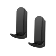 Gator Magnetics MINI Black Metal/Steel Magnetic Hooks 15 lb. cap. 2 pk