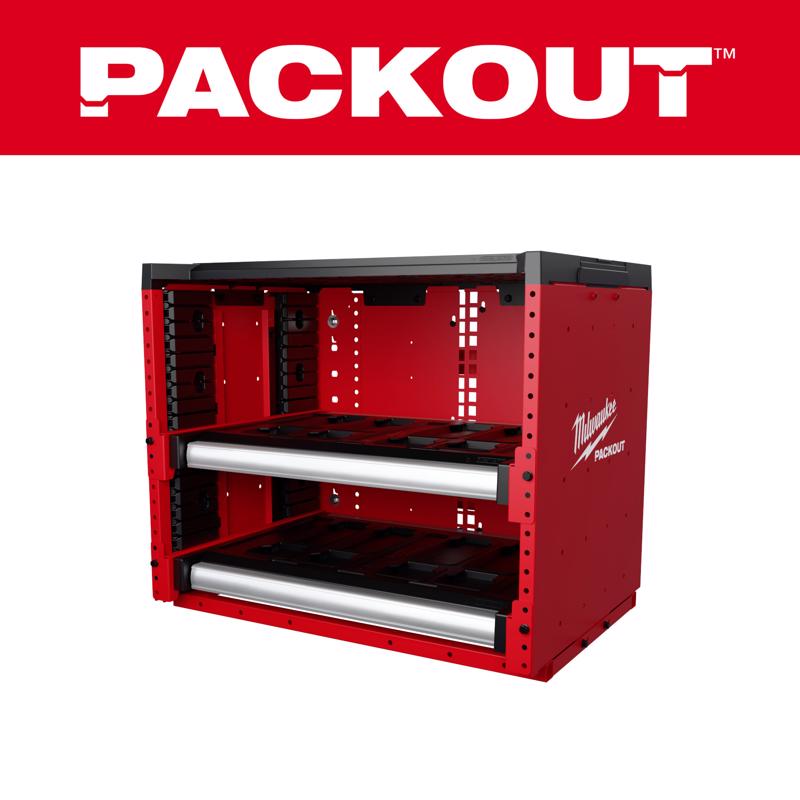 Milwaukee Packout 22 in. H X 27.3 in. W X 21 in. D Steel Rack Drawer