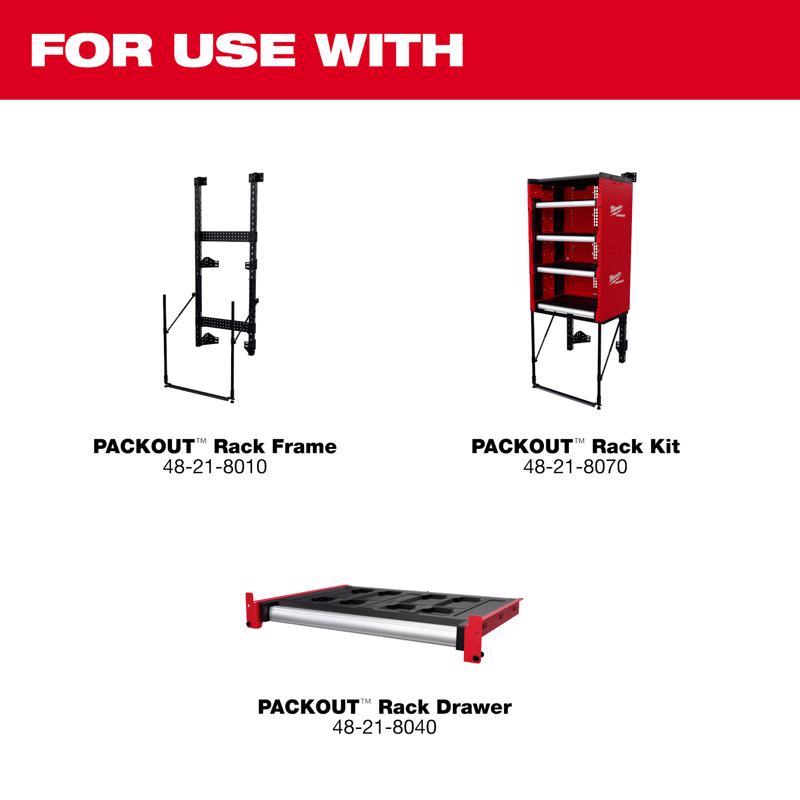 Milwaukee Packout 22 in. H X 27.3 in. W X 21 in. D Steel Rack Drawer