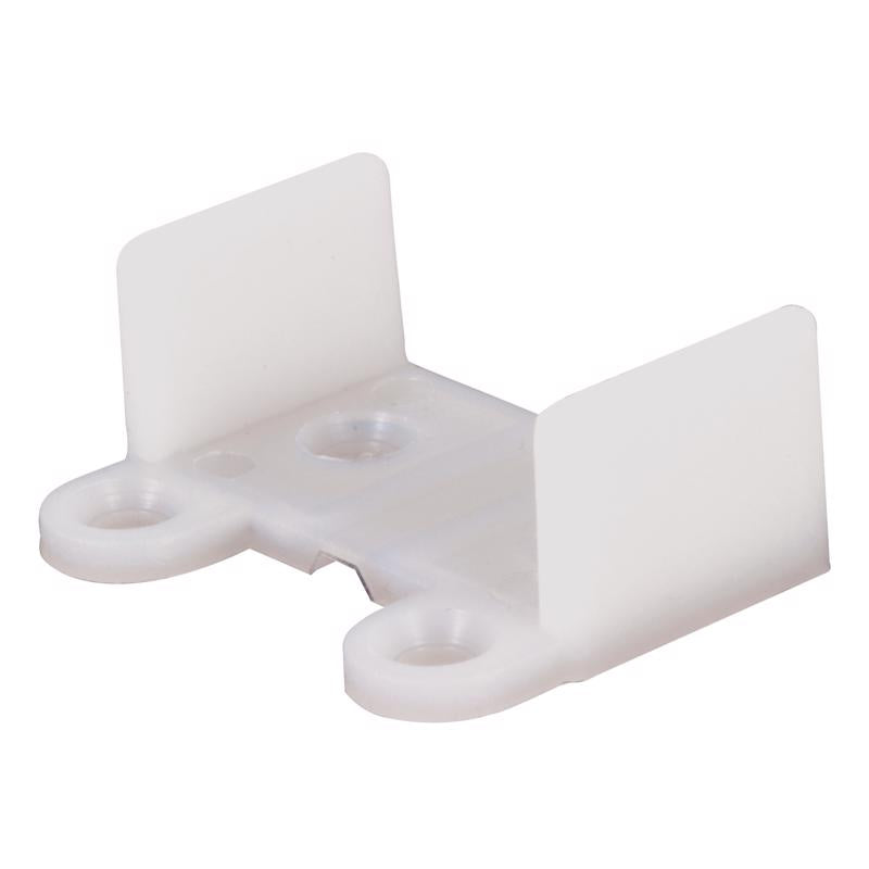Prime-Line 1-5/16 in. L White Plastic Sliding Door Guide