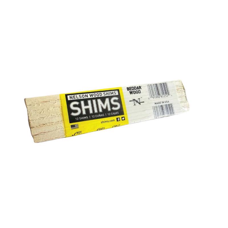 Nelson 1.375 in. W X 8 in. L Wood Contractor Grade Shims 12 pk