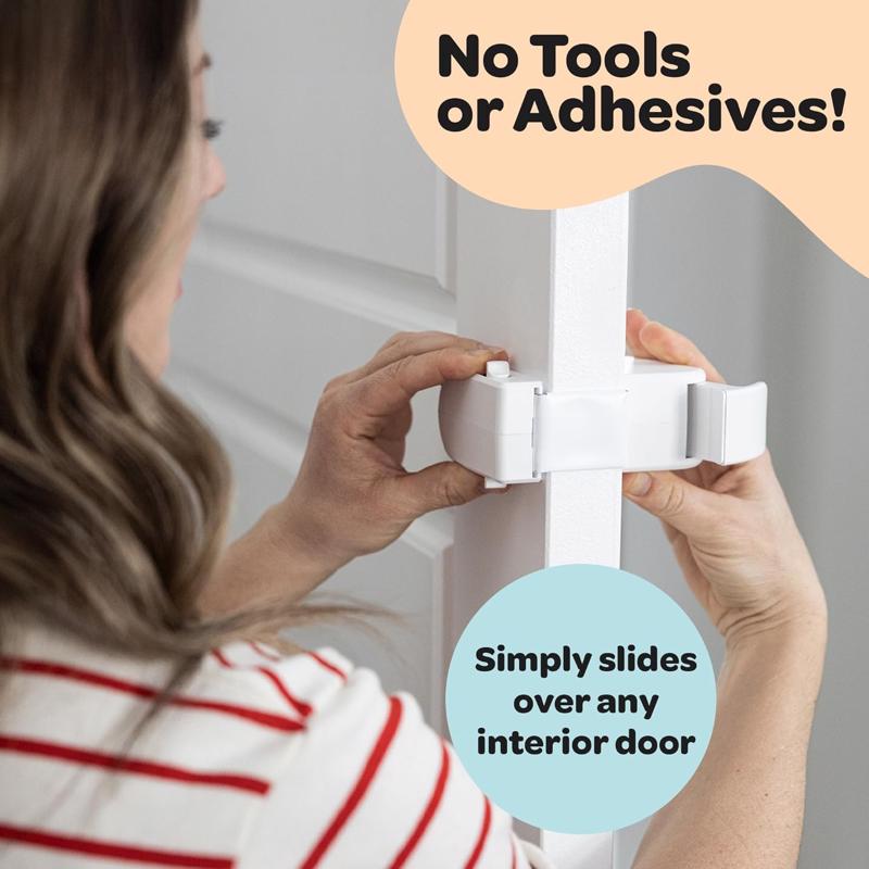 SnapPower HugLock White ABS/TPR Door Lock