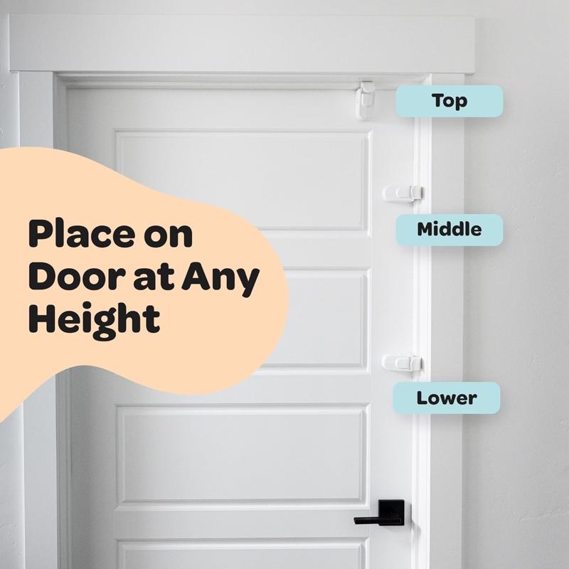 SnapPower HugLock White ABS/TPR Door Lock