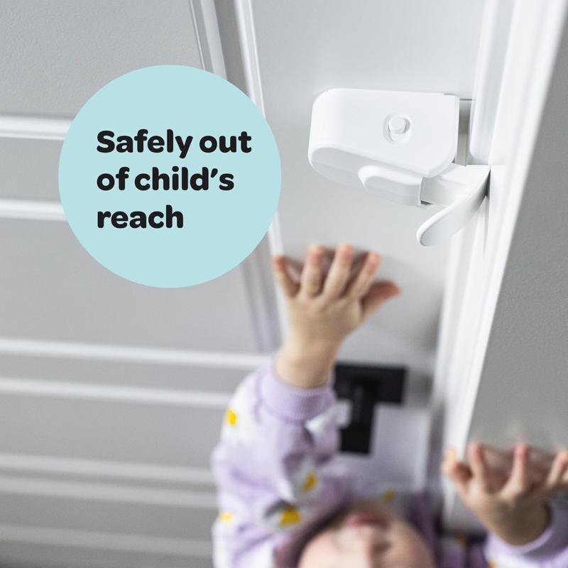 SnapPower HugLock White ABS/TPR Door Lock