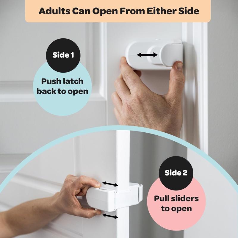 SnapPower HugLock White ABS/TPR Door Lock