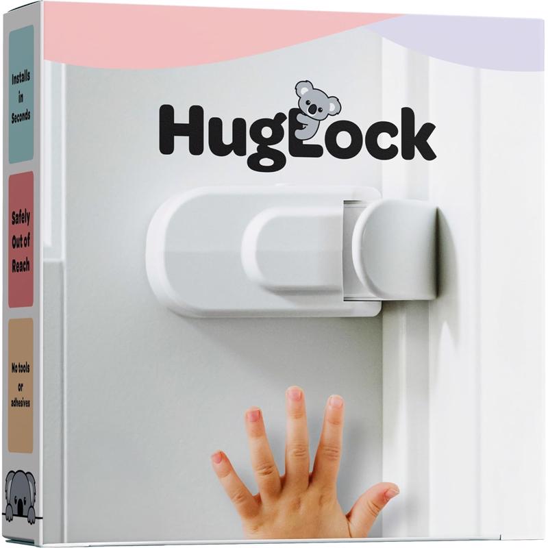 SnapPower HugLock White ABS/TPR Door Lock