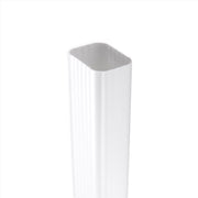 Amerimax 2.25 in. H X 3.25 in. W X 48 in. L White Vinyl Rectangular Downspout
