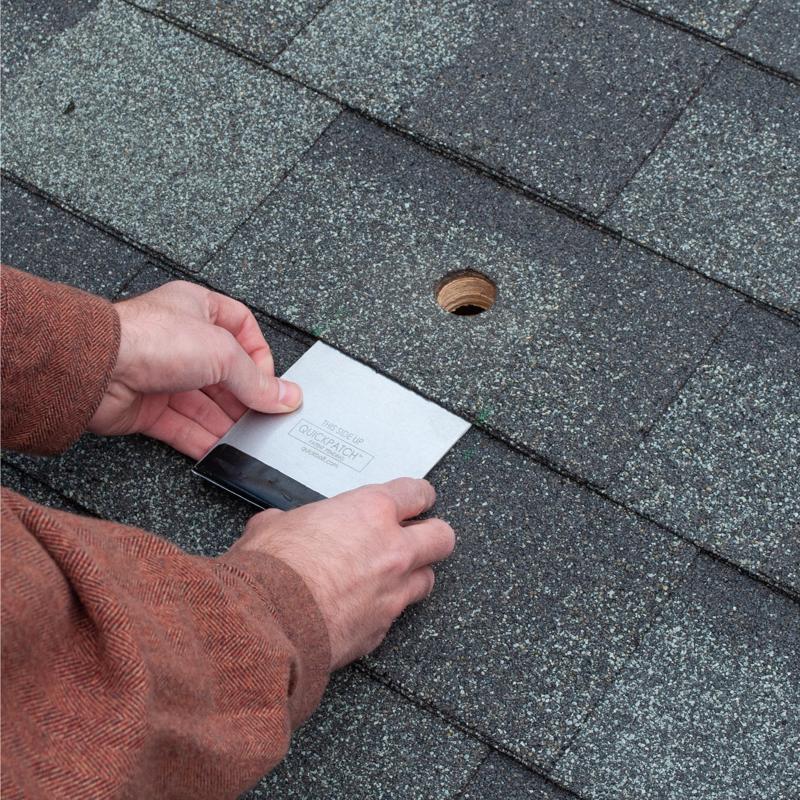 Quickscrews QuickPATCH 4 in. W X 5 in. L Galvanized Steel Self-Adhesive Roof Repair Silver