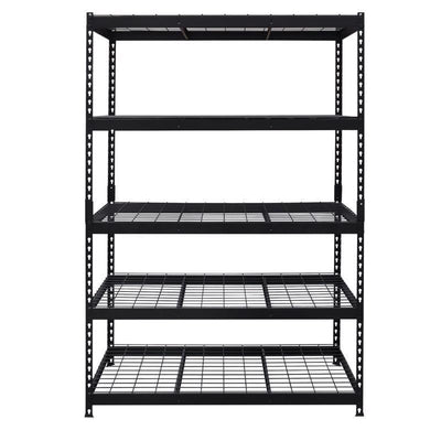 Ar Shelving HD Metal 72 in. H X 48 in. W X 24 in. D Steel 5-Tier Shelving Unit
