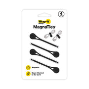 Wrap-It MagnaTies 0.33 in. L Black Silicone Cord Organizer