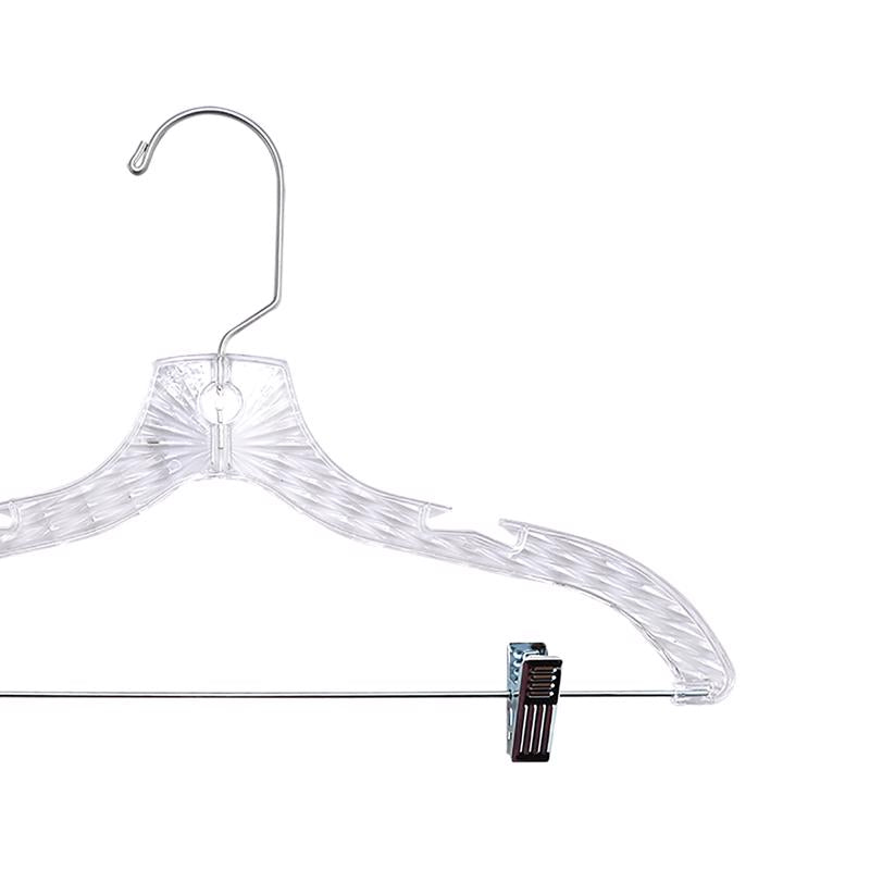 ClosetSelect Plastic Clear Suit Hanger with Clips