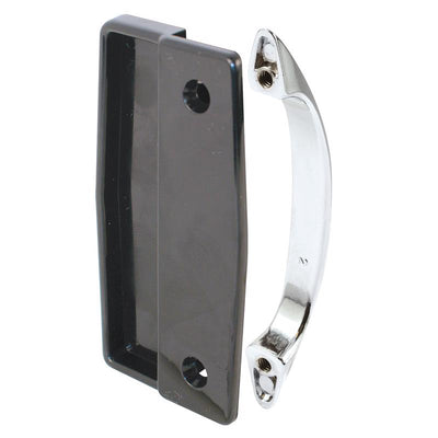 Prime-Line 1.875 in. L Black Plastic Sliding Door Edge Pull