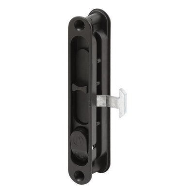Prime-Line 5.6875 in. L Black Metal Sliding Door Edge Pull