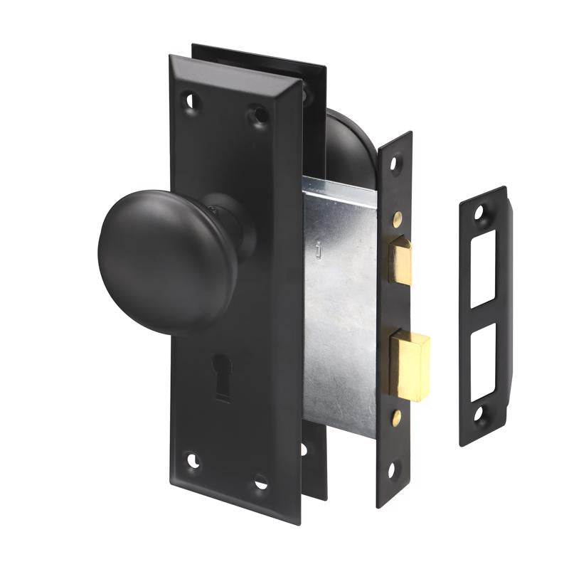 Prime-Line Black Metal Deadbolt Thick Door Kit