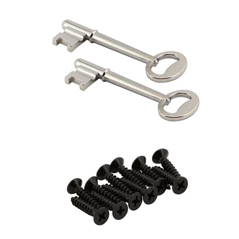 Prime-Line Black Metal Deadbolt Thick Door Kit