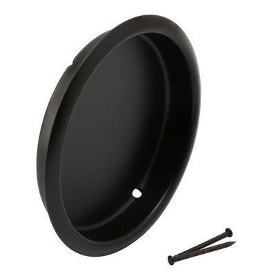 Prime-Line 2-1/8 in. L Matte Black Steel Door Pull
