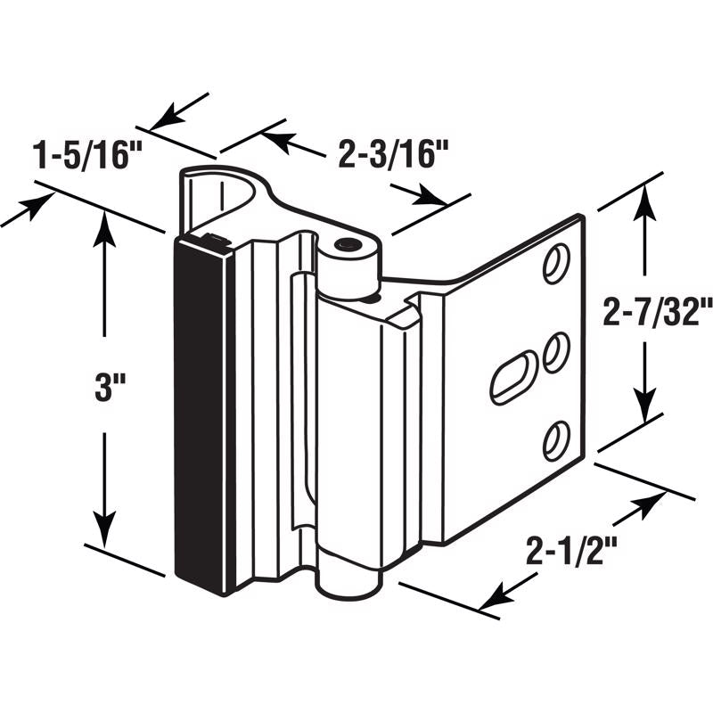 Prime-Line Aluminum Door Reinforcement Lock