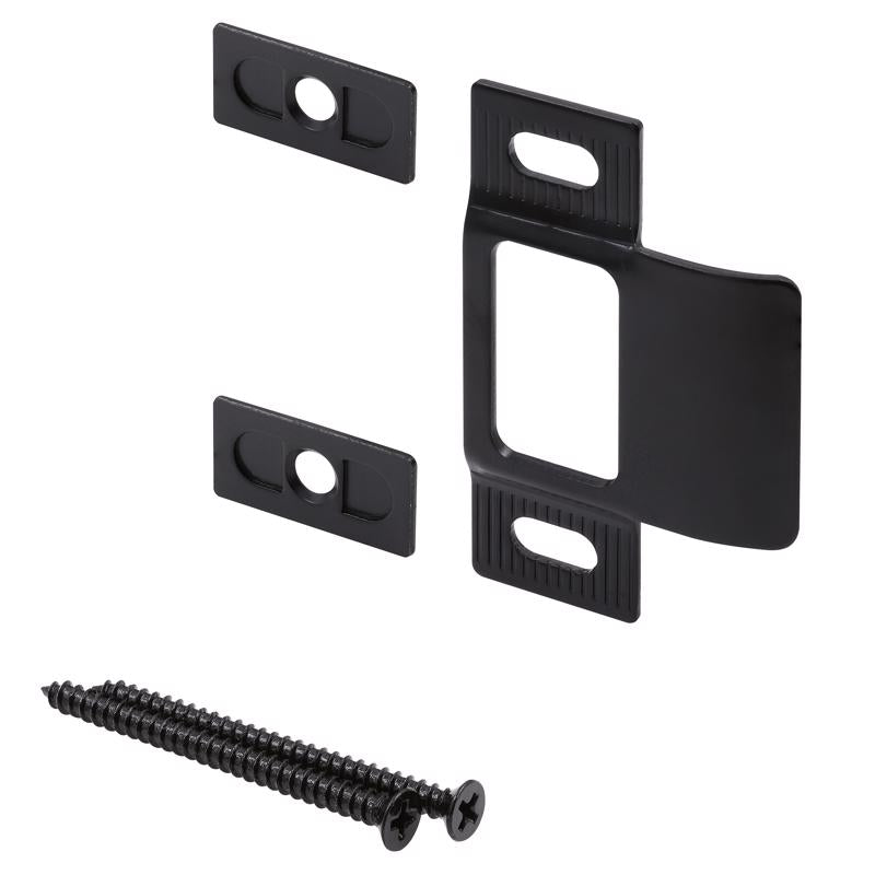 Prime-Line Black Metal Door Strike