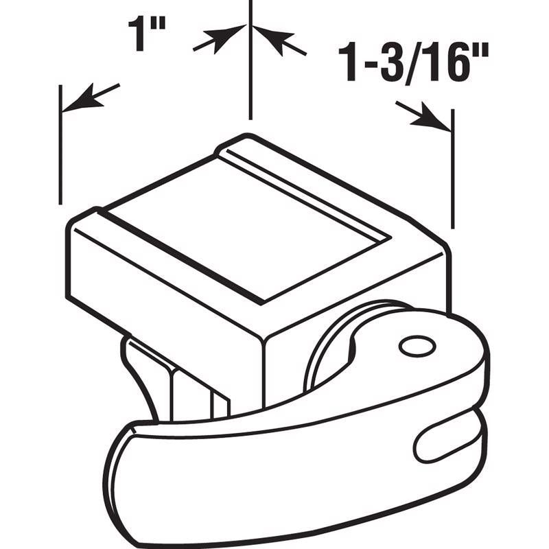 Prime-Line Plastic Window Lock 3.75 in. H