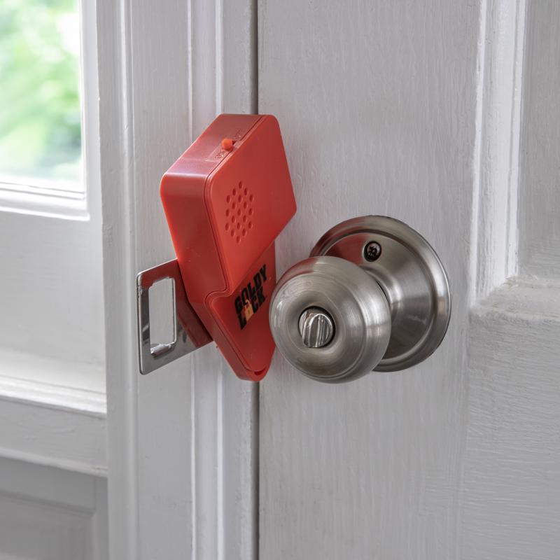 Goldy Lock Battery Powered Indoor Red Door Alarm
