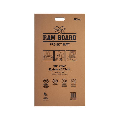 Ram Board Project Mat Floor Protection 36 in. W X 54 in. L Paper