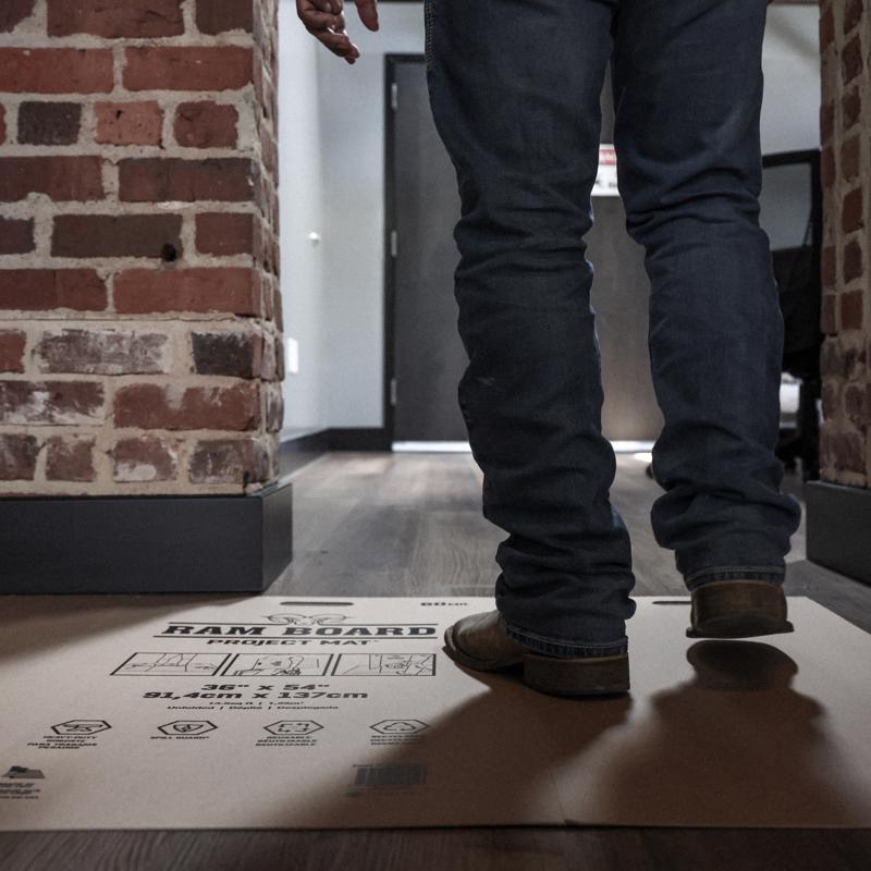 Ram Board Project Mat Floor Protection 36 in. W X 54 in. L Paper