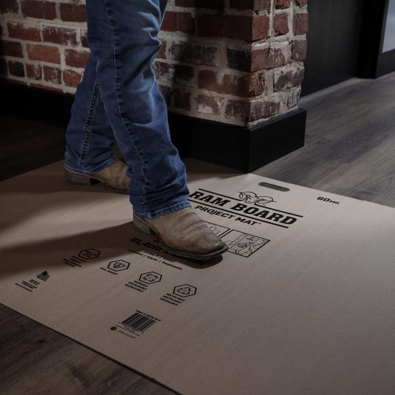 Ram Board Project Mat Floor Protection 36 in. W X 54 in. L Paper