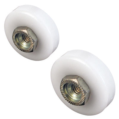 Prime-Line 7/8 in. D White Nylon/Steel Shower Door Roller 4 pk