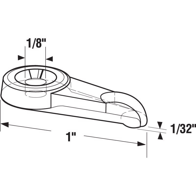 Prime-Line Plastic Storm Door Panel Clip 8 pk