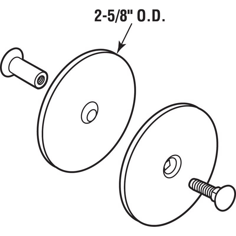 Prime-Line Steel Hole Cover Plate