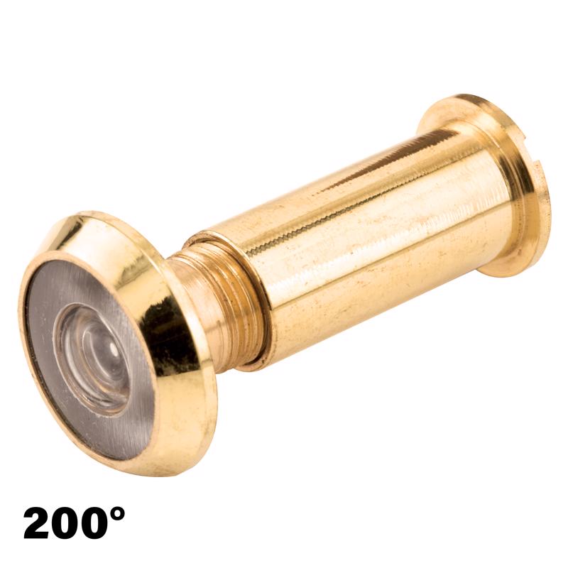 Prime-Line 0.5 in. D 200 deg Brass Door Viewer