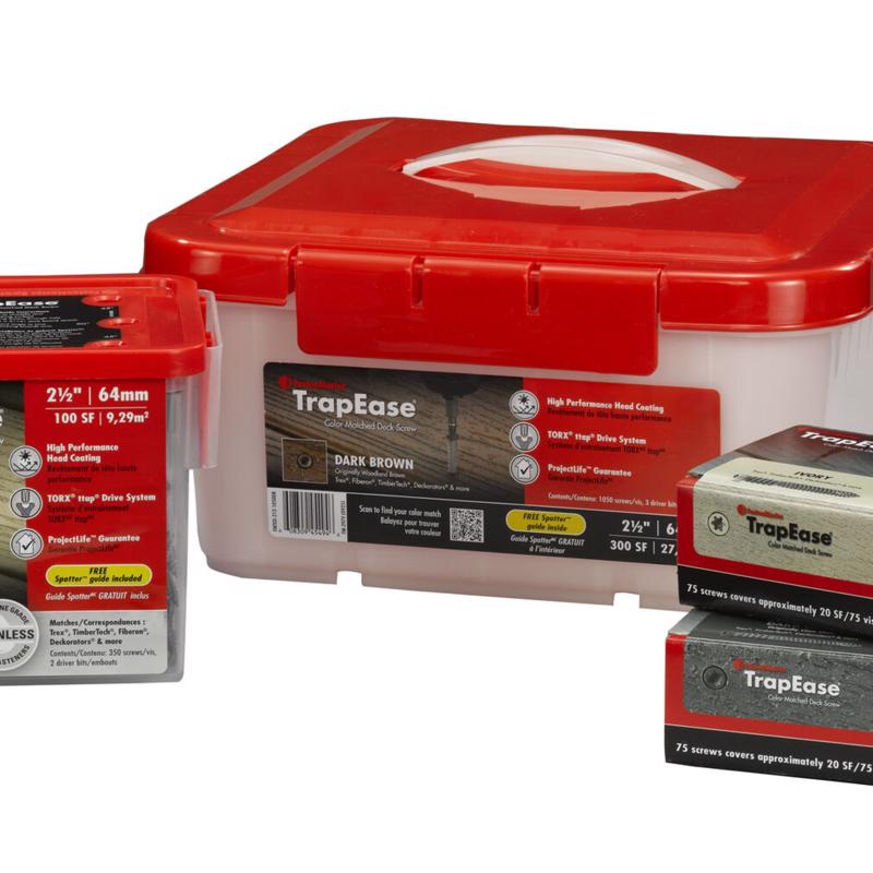 FastenMaster TrapEase No. 8 each X 2-1/2 in. L Brown Torx Ttap Trim Head Deck Screws 5 lb 350 each
