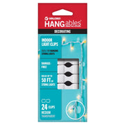 VELCRO Brand HANGables Medium Plastic Light Clips 24 pk